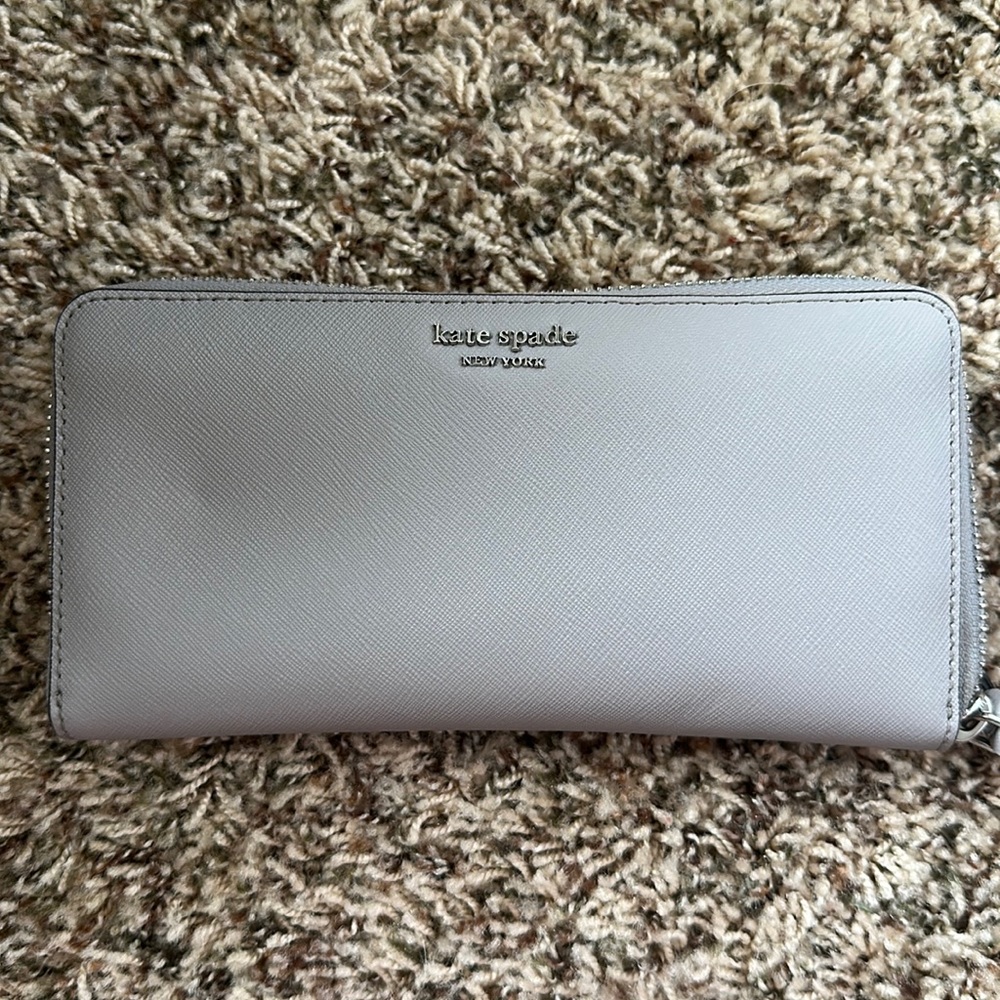 Gray Kate Spade Wallet
